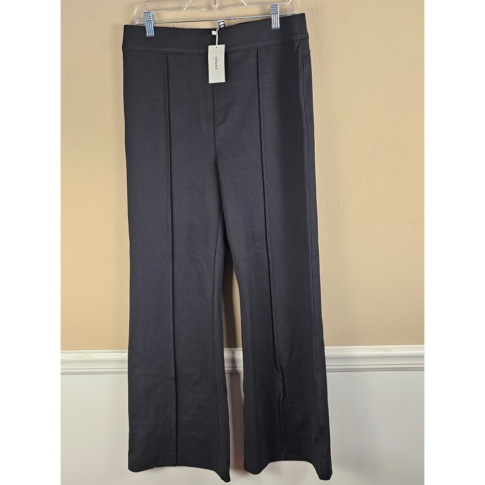NWT‎ Spanx Womens Black Targeted Compression Ponte Flare Pants XL